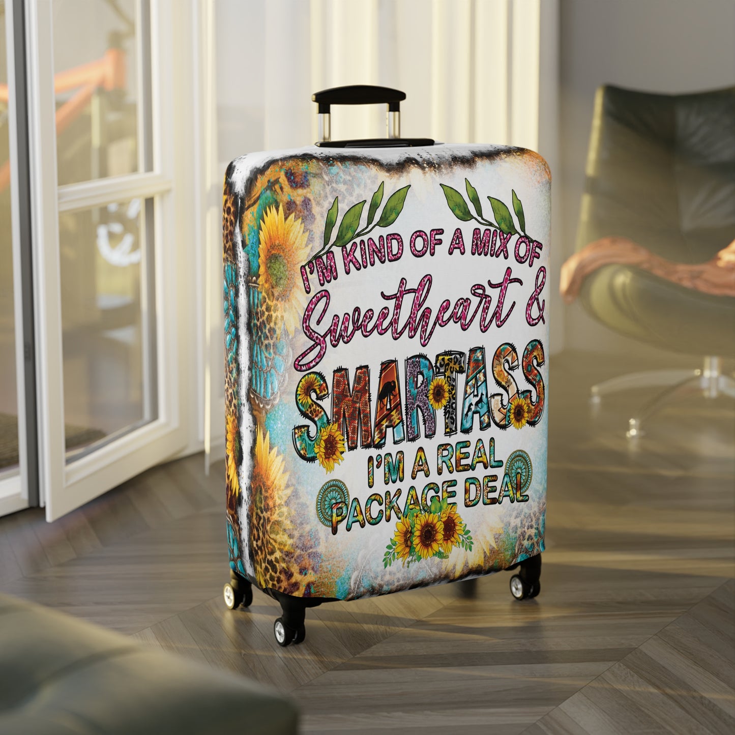 Luggage Cover, Country and Western,  Mix of Sweetheart, awd-1031