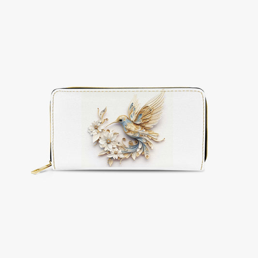 Long Type Zipper Purse - Floral