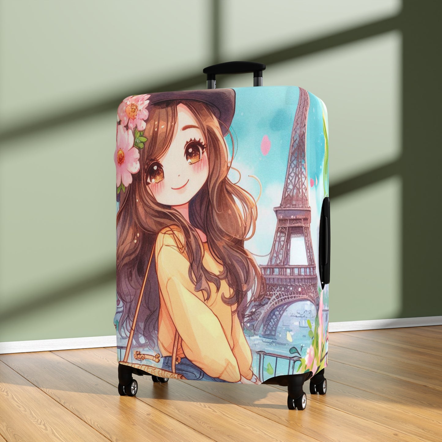 Luggage Cover, Just a Girl Who loves Travelling, awd-2106