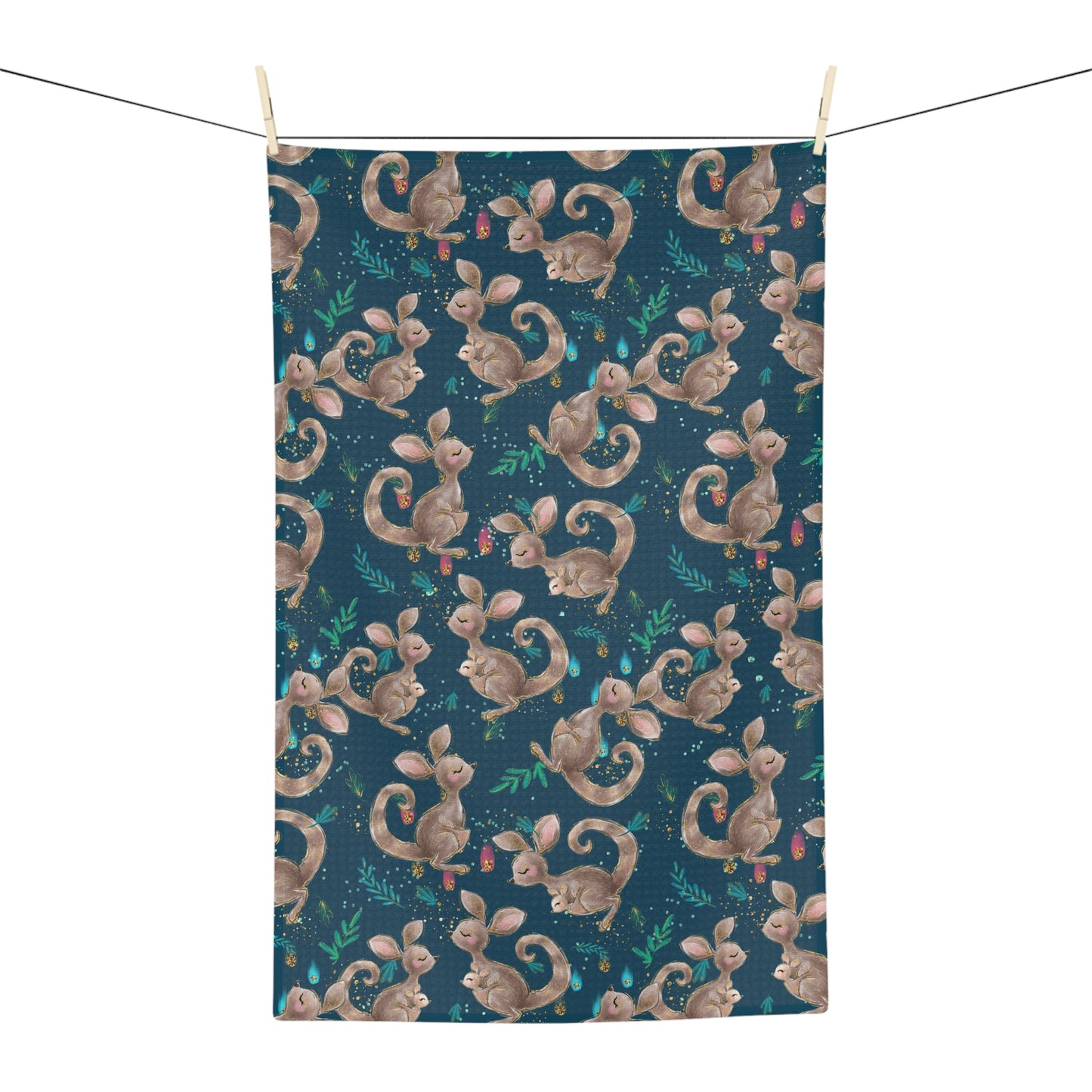 Microfiber Tea Towel Australian Animals