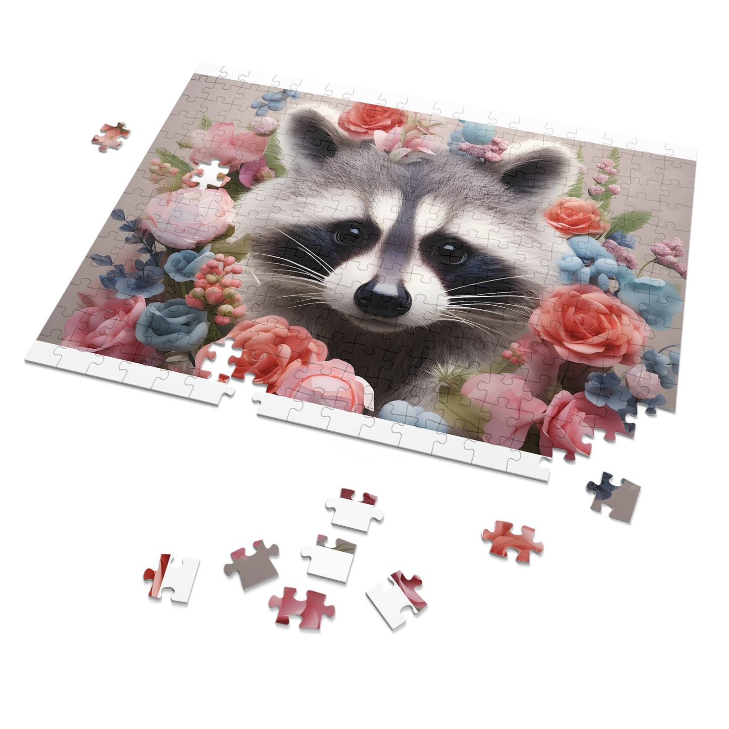 Jigsaw Puzzle, Racoon, Personalised/Non-Personalised (30, 110, 252, 500,1000-Piece)