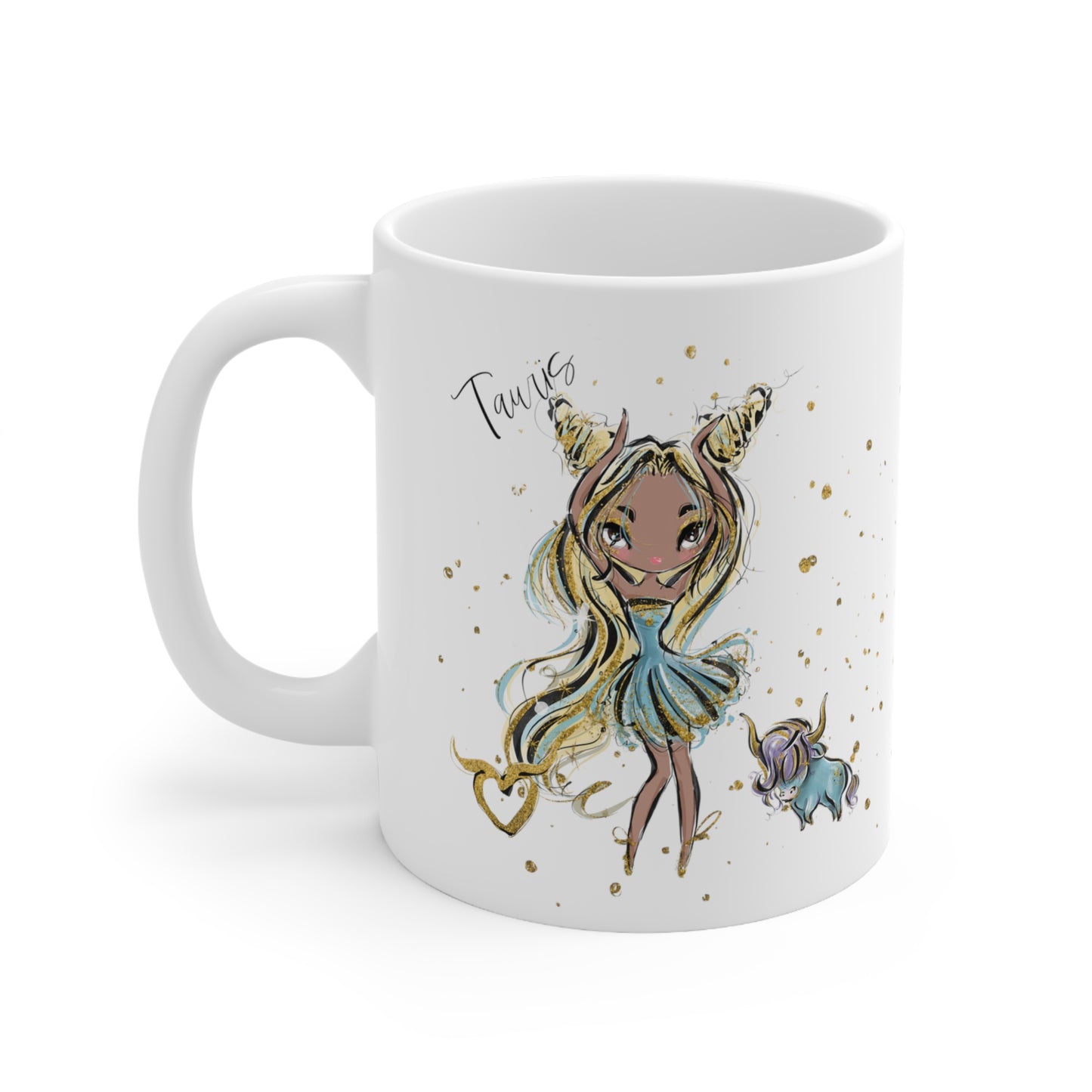 Zodiac Sign, Taurus, Ceramic Mug 11oz