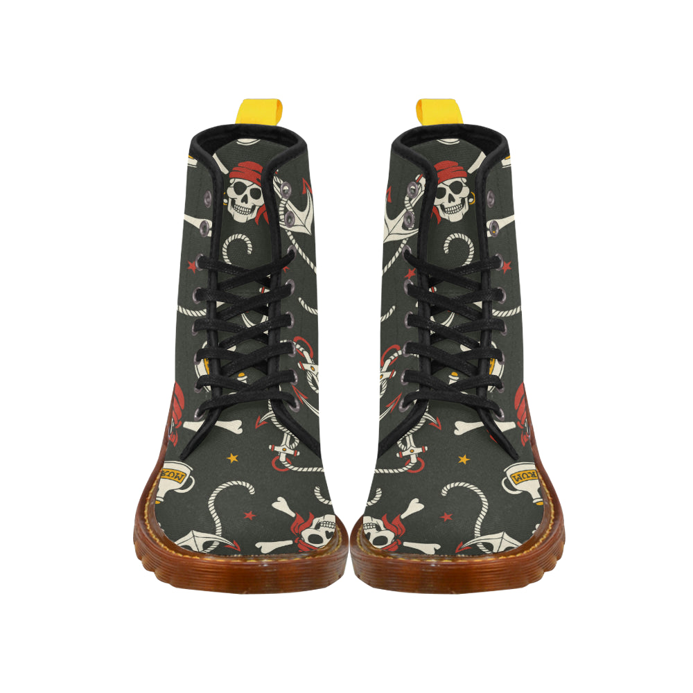 pirate skull Martin Boots For Women Model 1203H