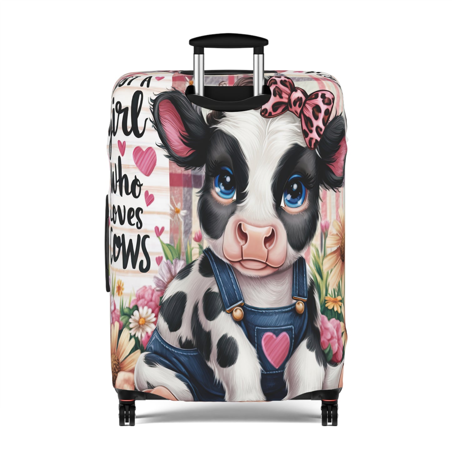 Luggage Cover, Just a Girl who Loves Cows, awd-3089