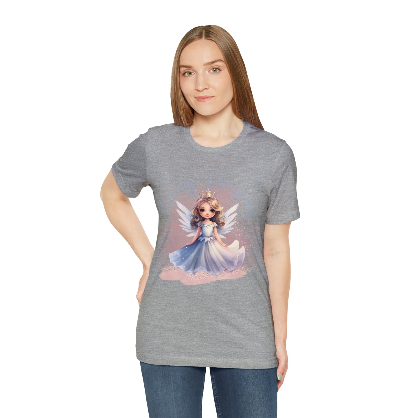 Unisex Jersey Short Sleeve Tee Christmas, Women's Fairy T-shirt A-0011