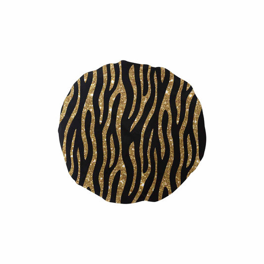 Black and Gold Glitter Leopard Print  Shower Cap