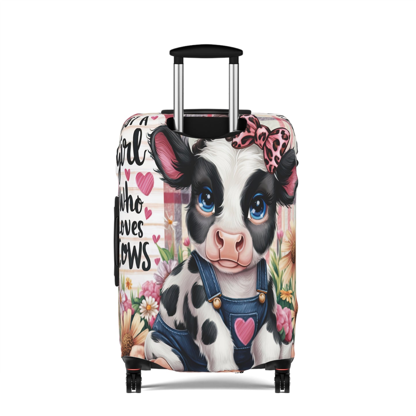 Luggage Cover, Just a Girl who Loves Cows, awd-3089