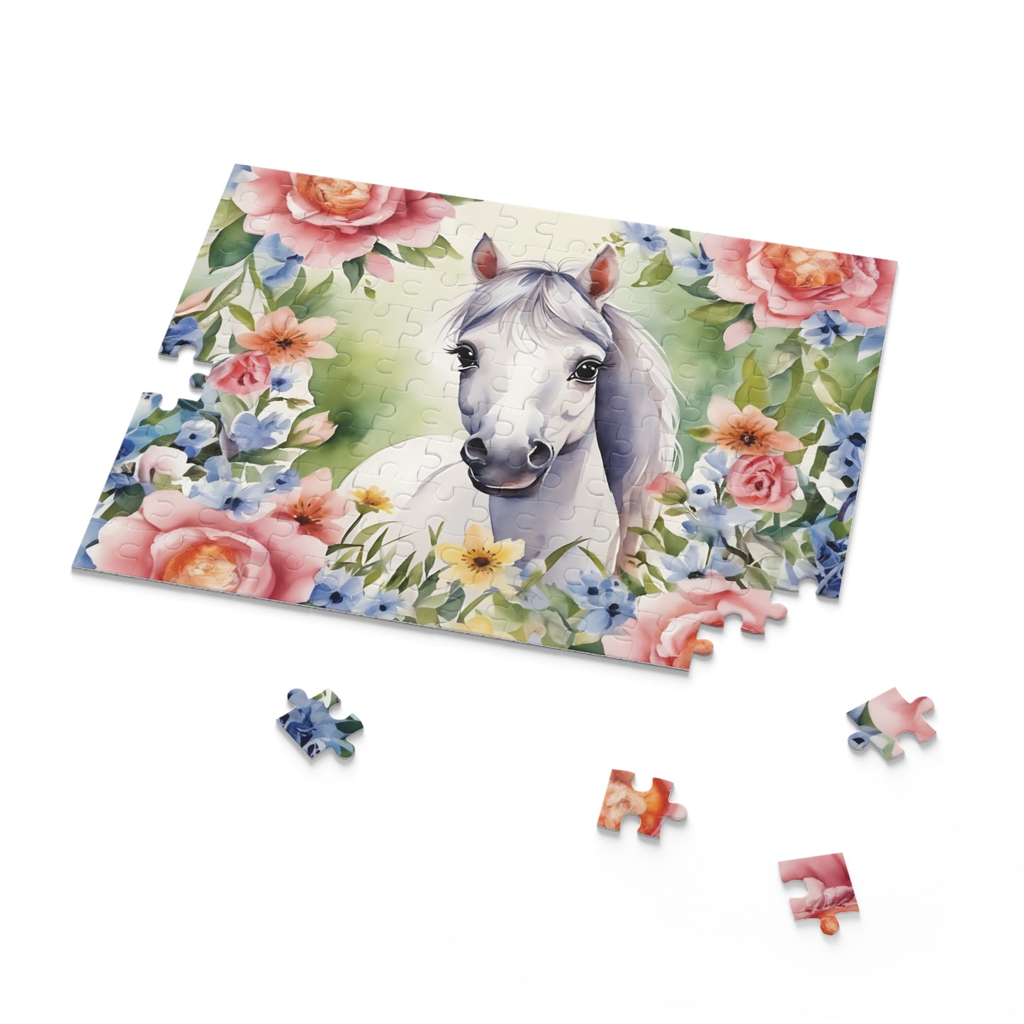 Personalised/Non-Personalised Puzzle, Horse (120, 252, 500-Piece)