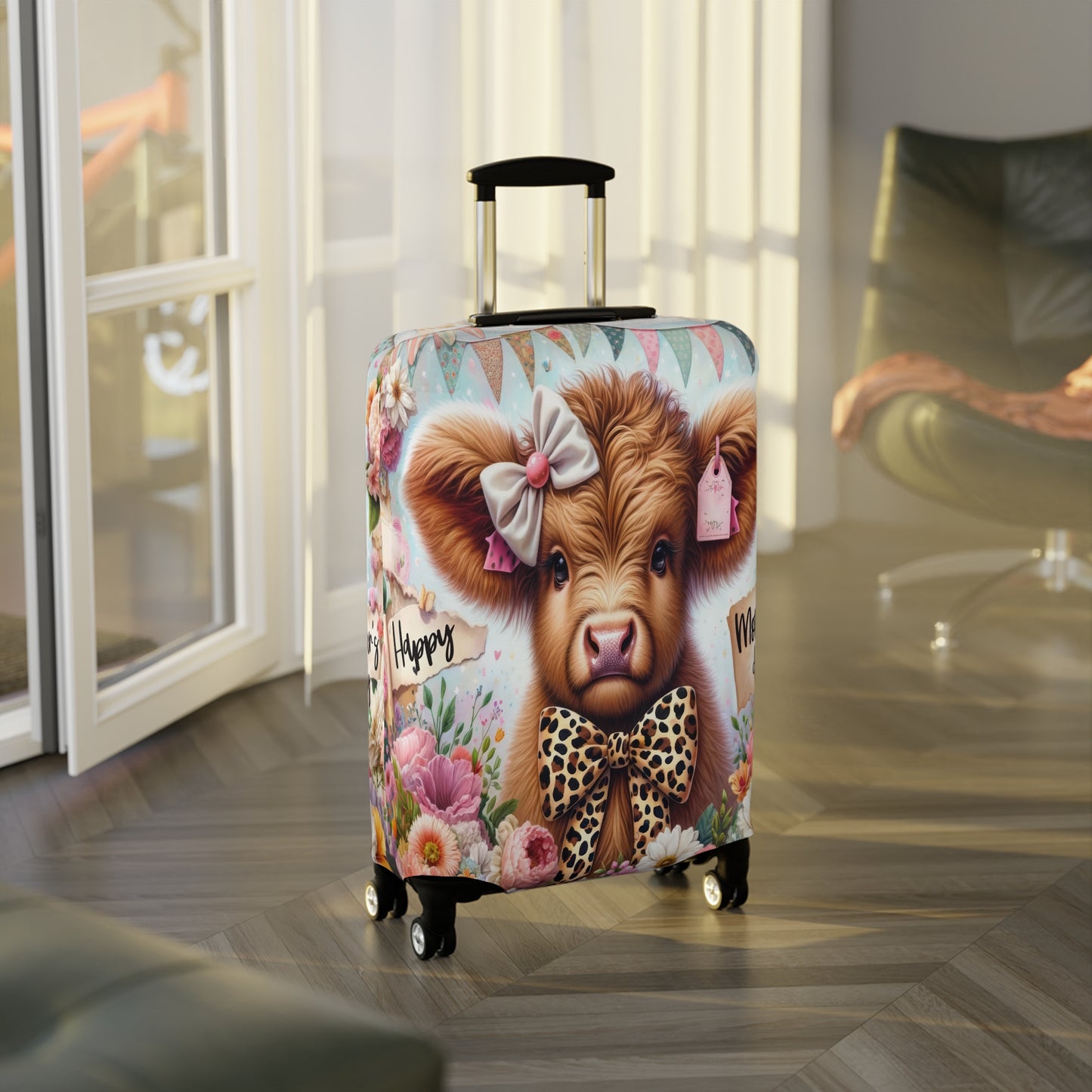 Luggage Cover, Highland Cow, awd-5012