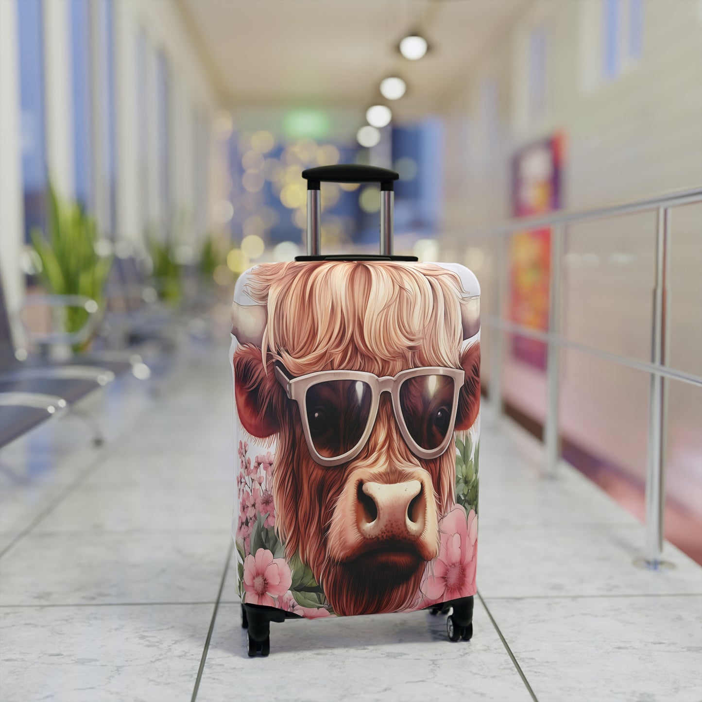 Luggage Cover, Highland Cow, awd-014