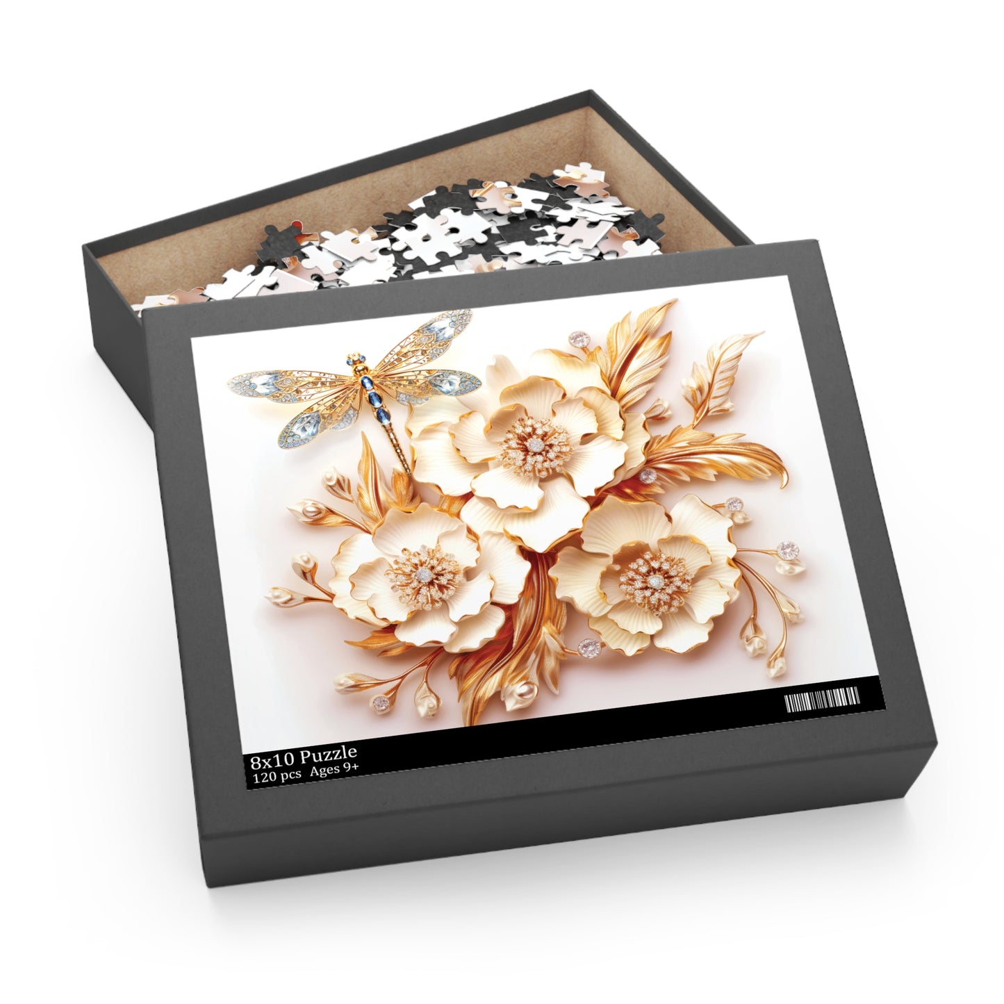 Personalised/Non-Personalised Puzzle, Floral (120, 252, 500-Piece)