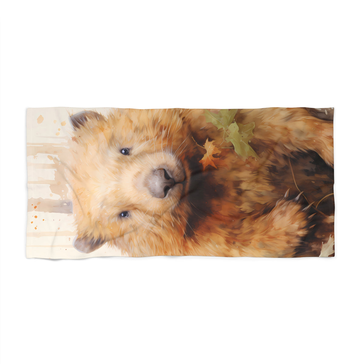 Beach Towel, Australian Animals, Wombat, Polycotton Towel, 2 sizes Available