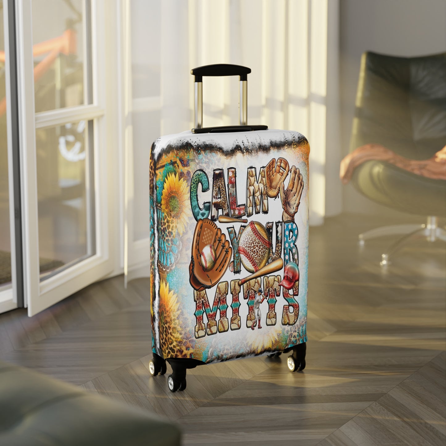 Luggage Cover, Country and Western, Calm your Mitts, awd-1018