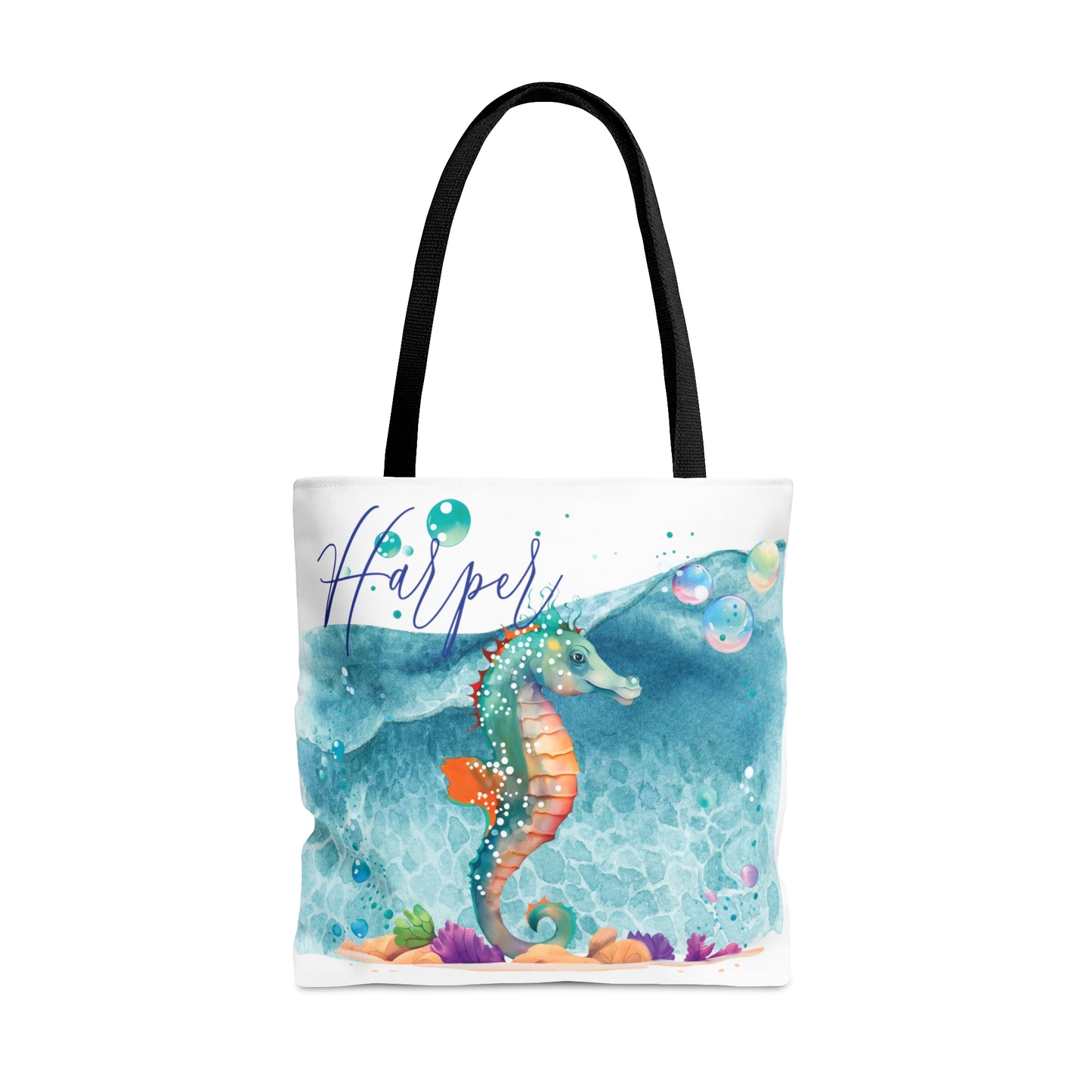 Personalised Tote Bag, Seahorse bag, Beach Tote Bag, Personalised/Non-Personalised