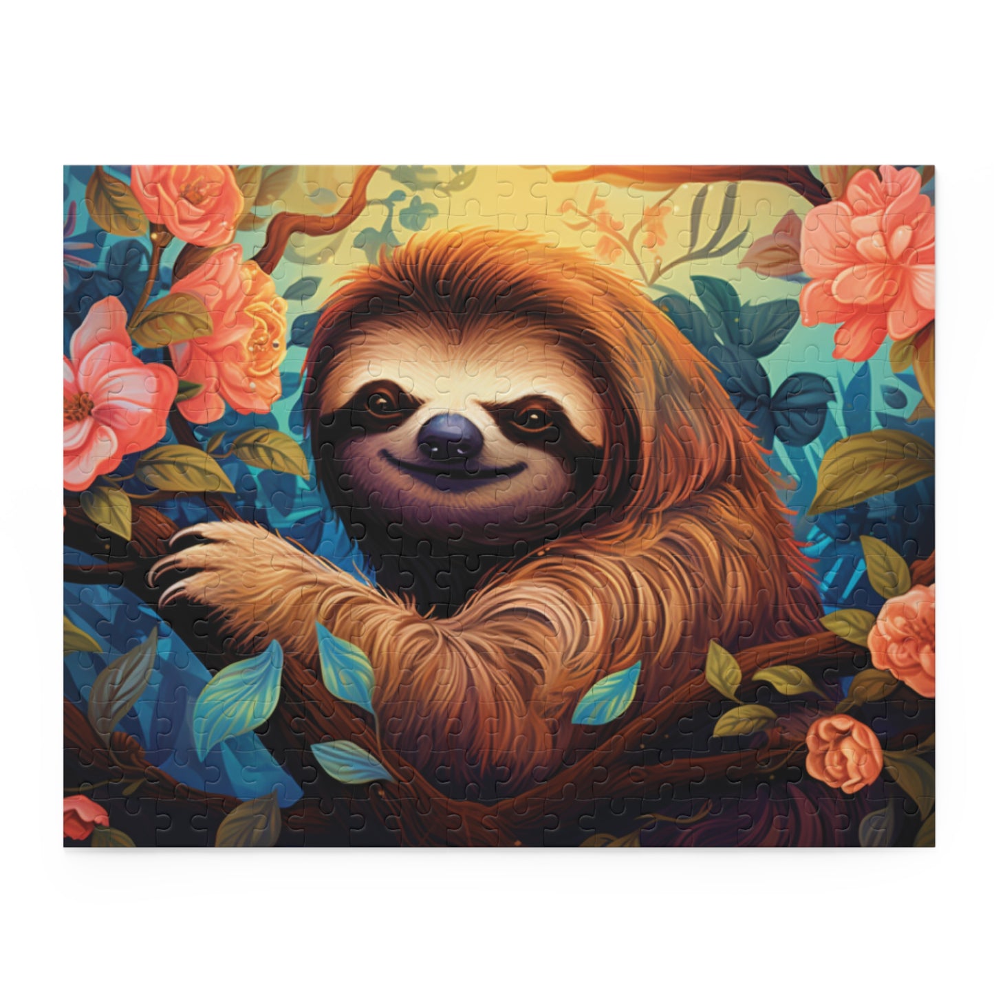 Personalised/Non-Personalised Puzzle, Sloth (120, 252, 500-Piece)