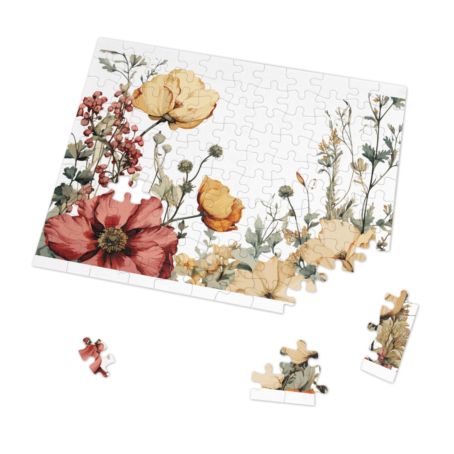 Jigsaw Puzzle, Floral, Personalised/Non-Personalised (30, 110, 252, 500,1000-Piece)