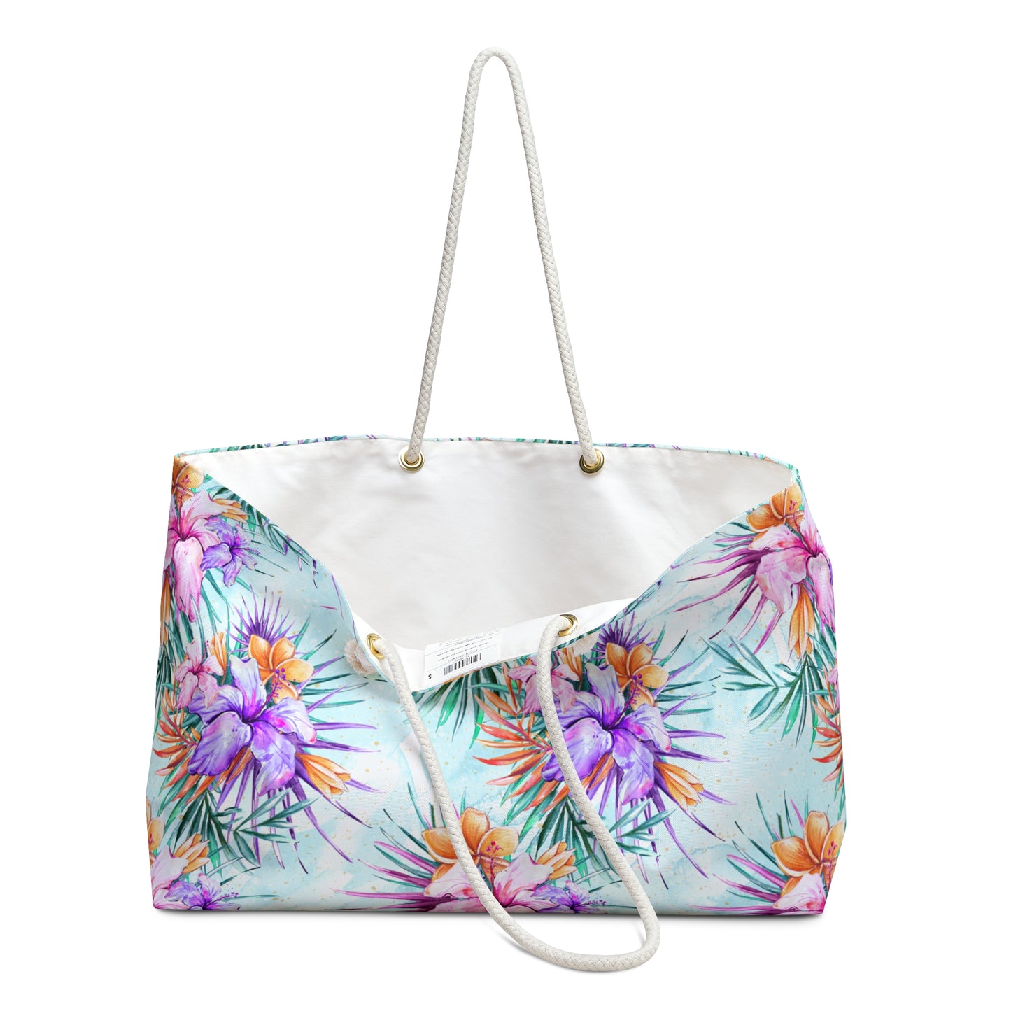 Weekender Bag, Summer Floral, Large Weekender Bag, Beach Bag, Book Bag