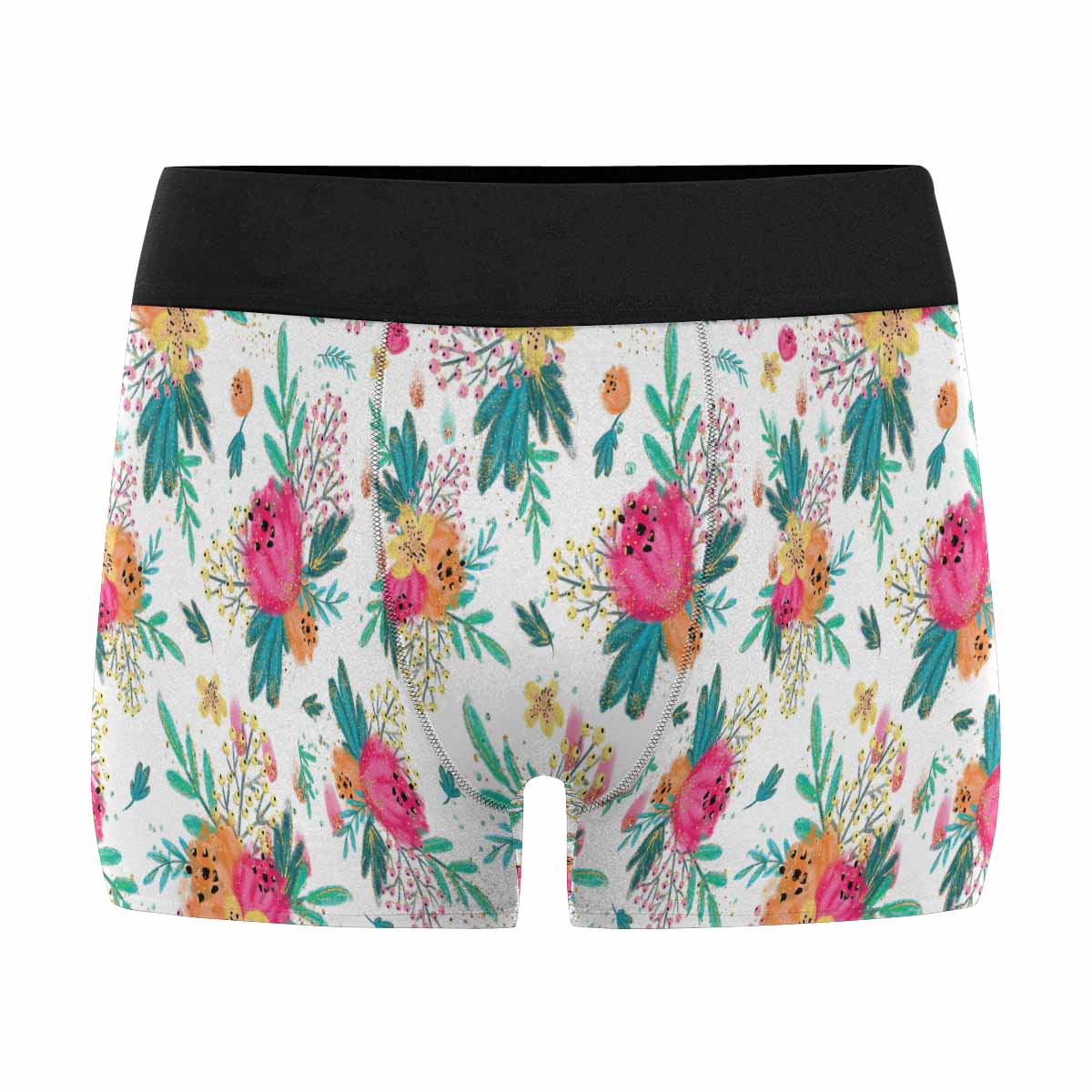 Australian Floral AUS Men's All Over Print Boxer Briefs (Made In AUS)