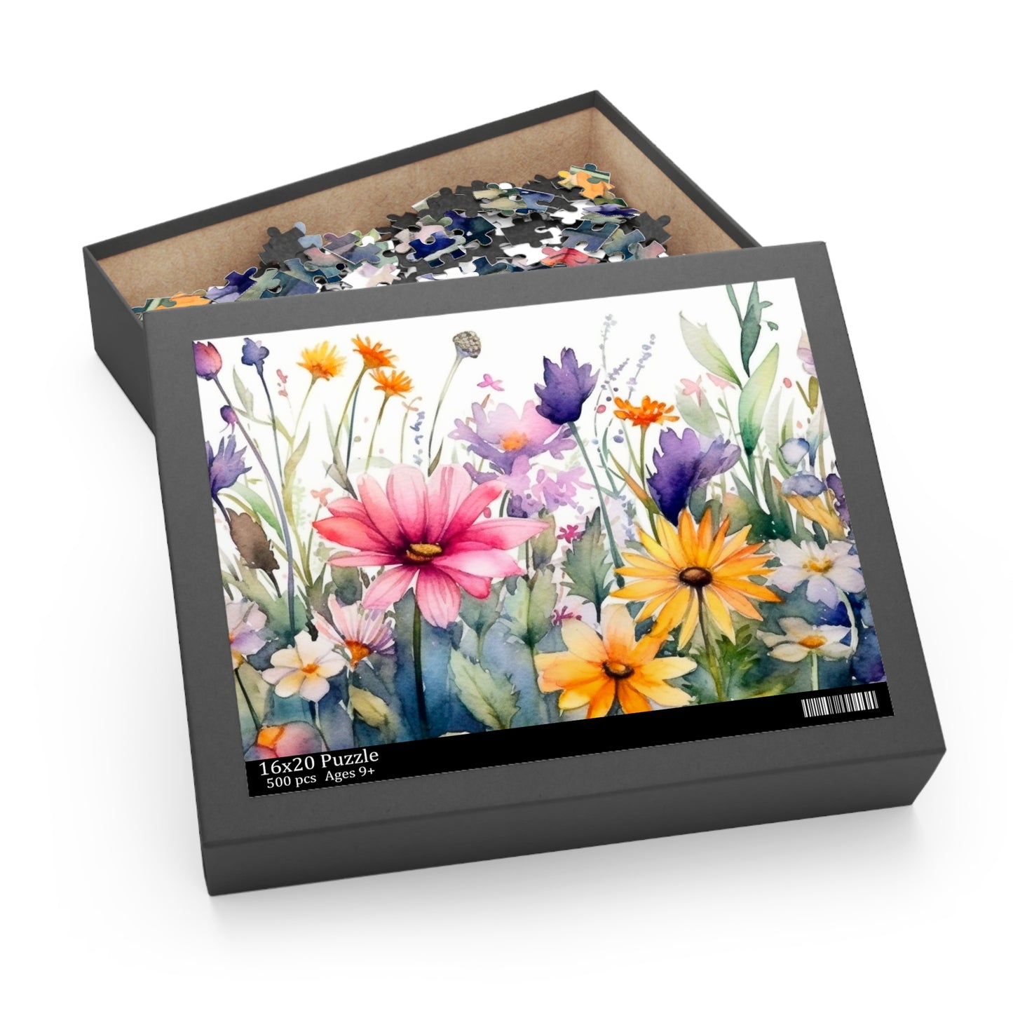 Personalised/Non-Personalised Puzzle, Floral (120, 252, 500-Piece)