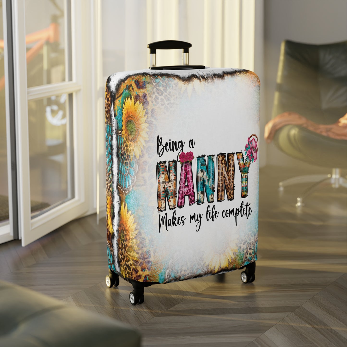 Luggage Cover, Country and Western,  Being a Nanny Makes my Life Complete, awd-1022