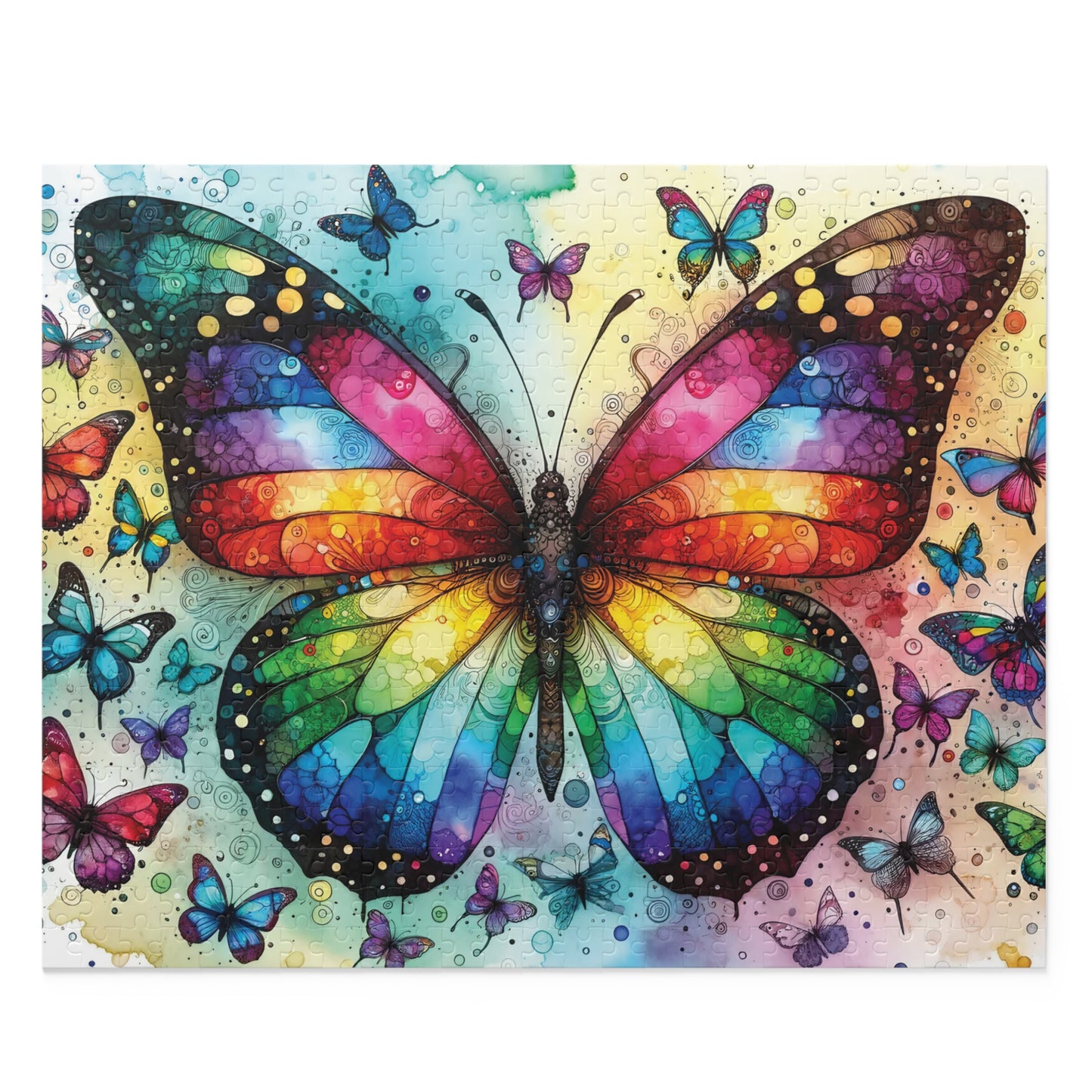 Personalised/Non-Personalised Puzzle, Butterfly (120, 252, 500-Piece)