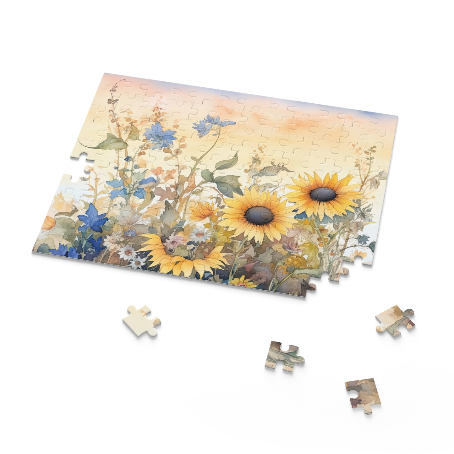 Personalised/Non-Personalised Puzzle, Floral (120, 252, 500-Piece)