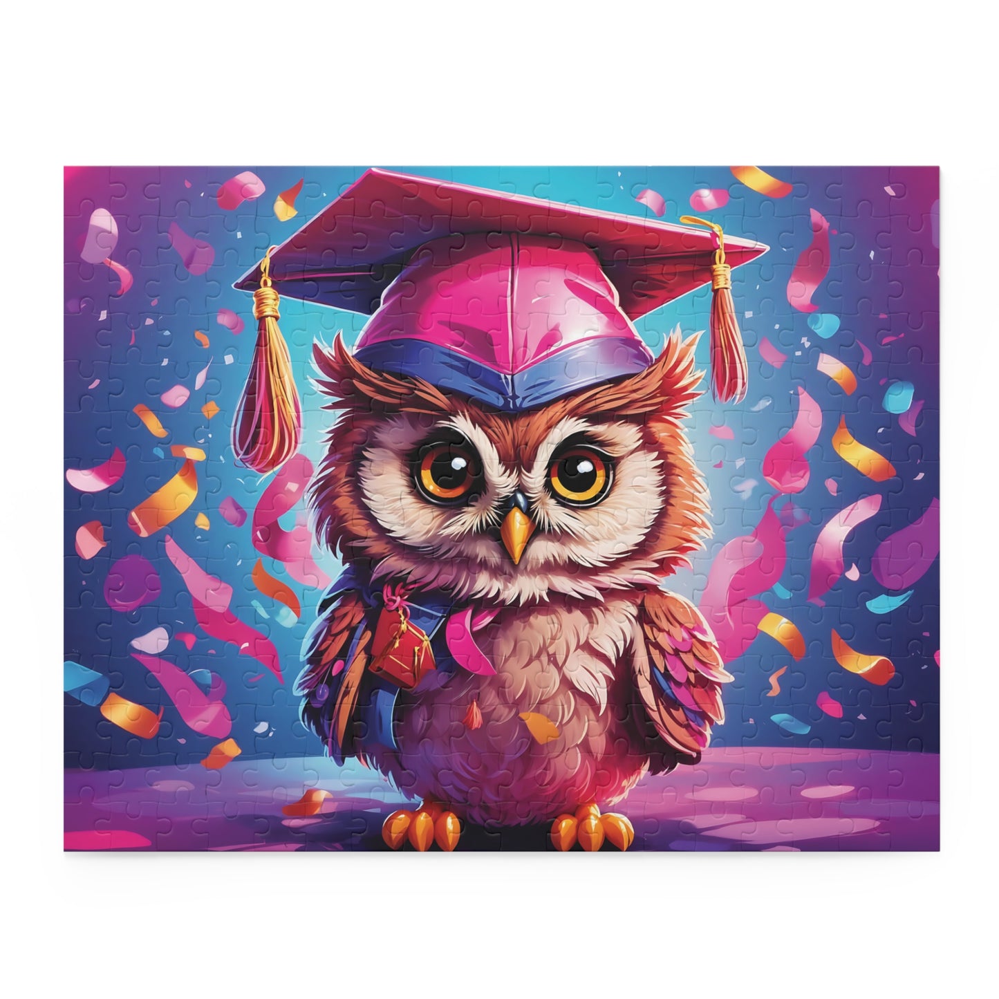 Personalised/Non-Personalised Puzzle, Owl (120, 252, 500-Piece)