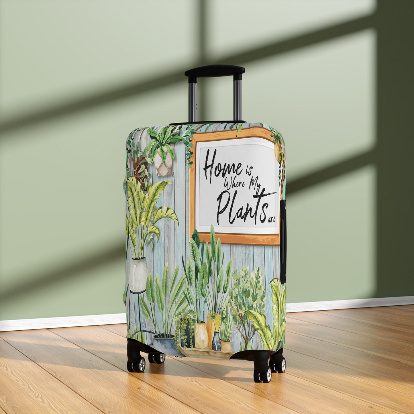 Luggage Cover, Home is where my plants are, awd-024