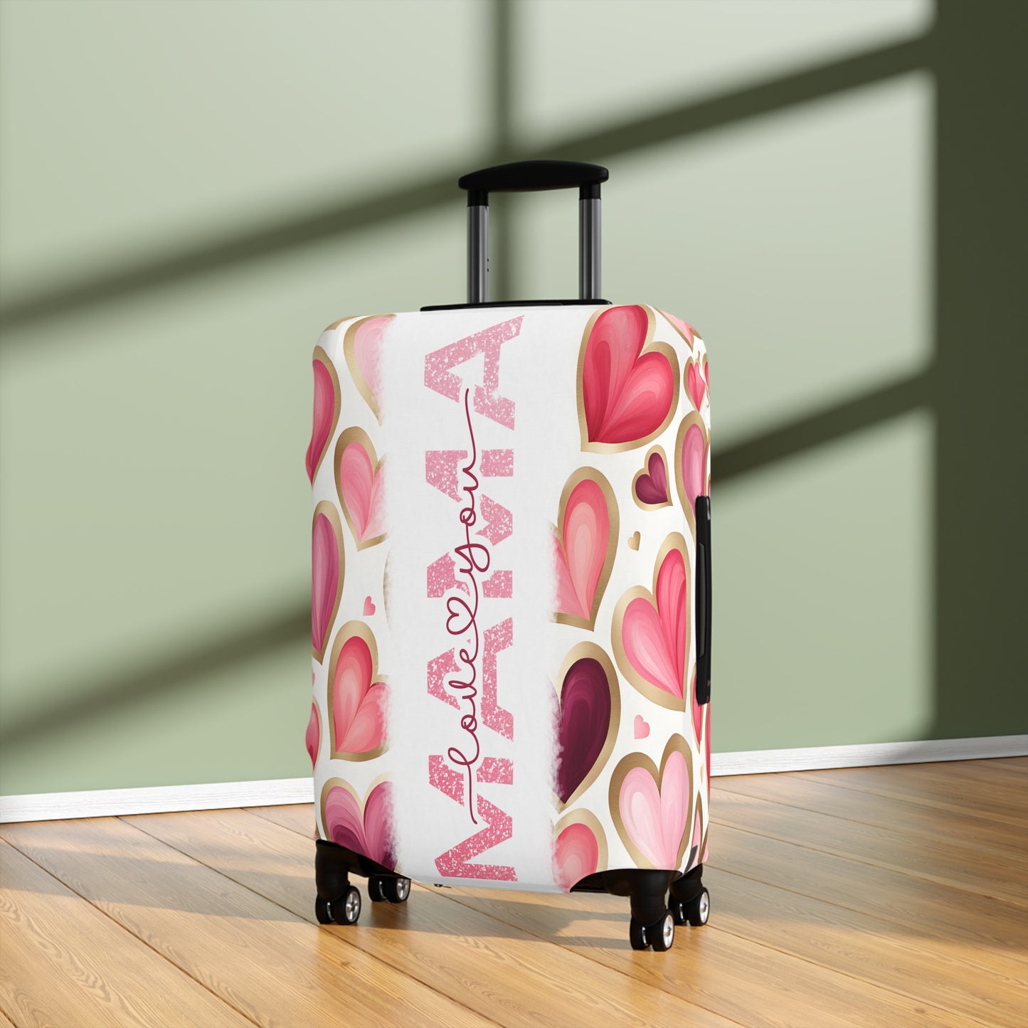 Luggage Cover, Hearts Mama, awd-1441