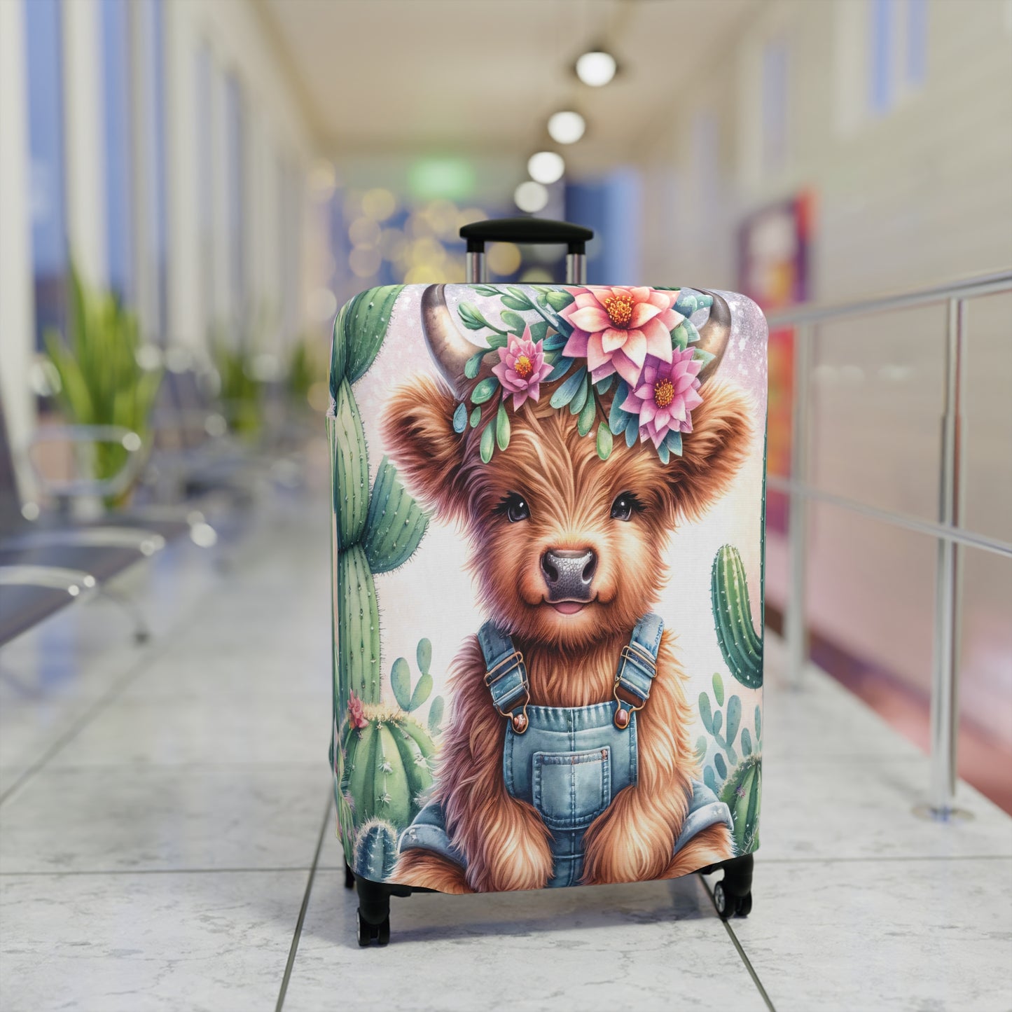 Luggage Cover, Highland Cow, awd-1160