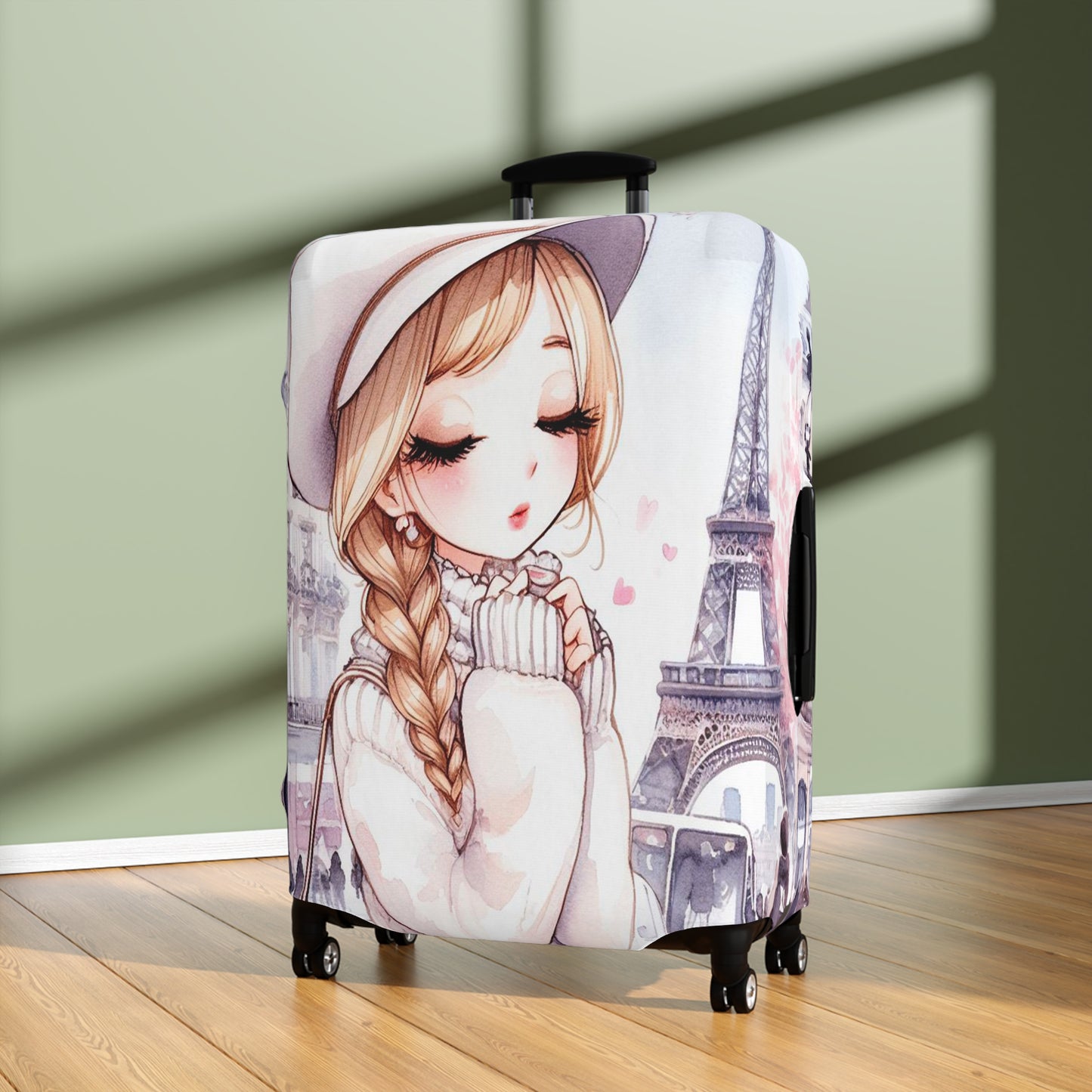 Luggage Cover, Just a Girl Who loves Travelling, awd-2101