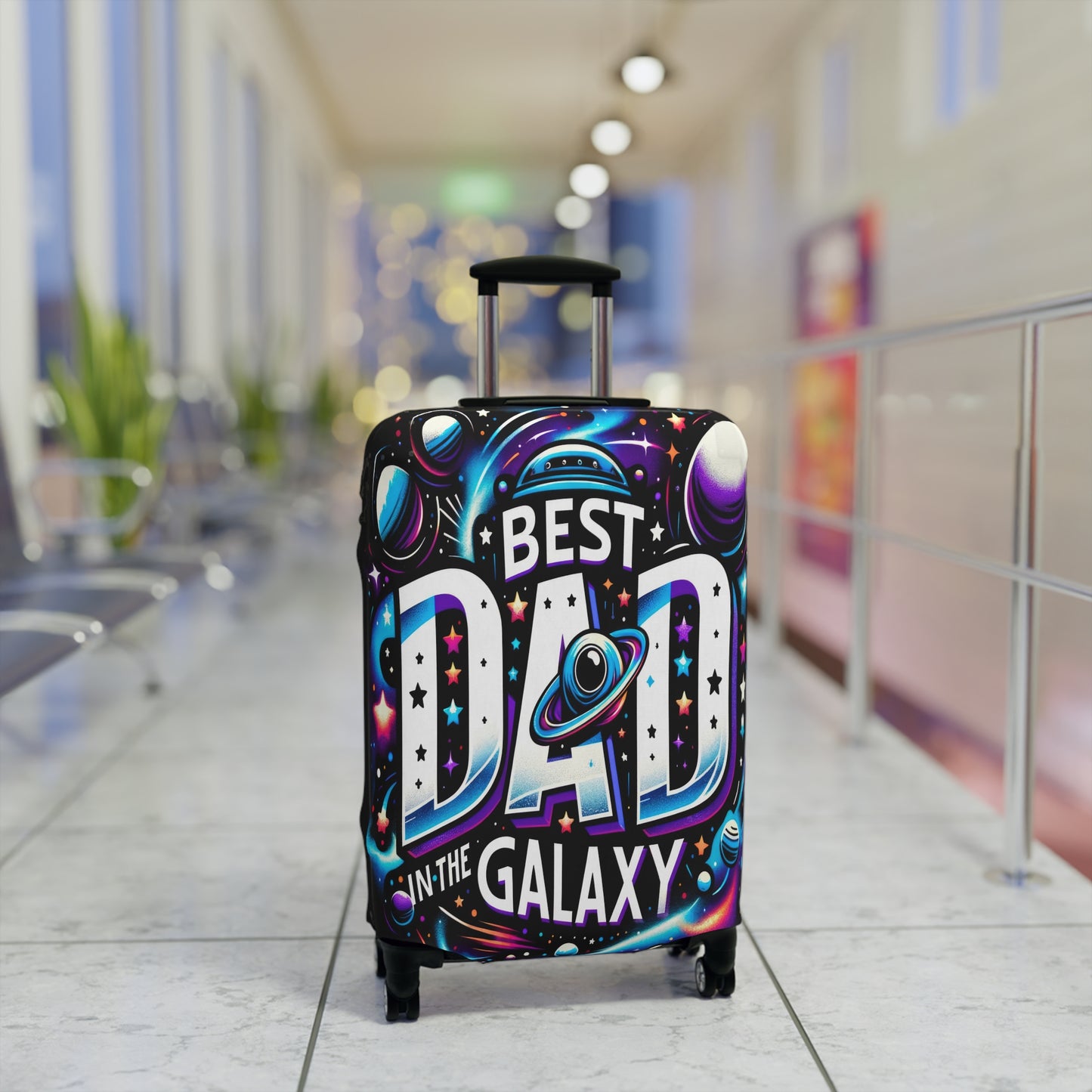 Luggage Cover, Best Dad in the Galaxy, awd-1463