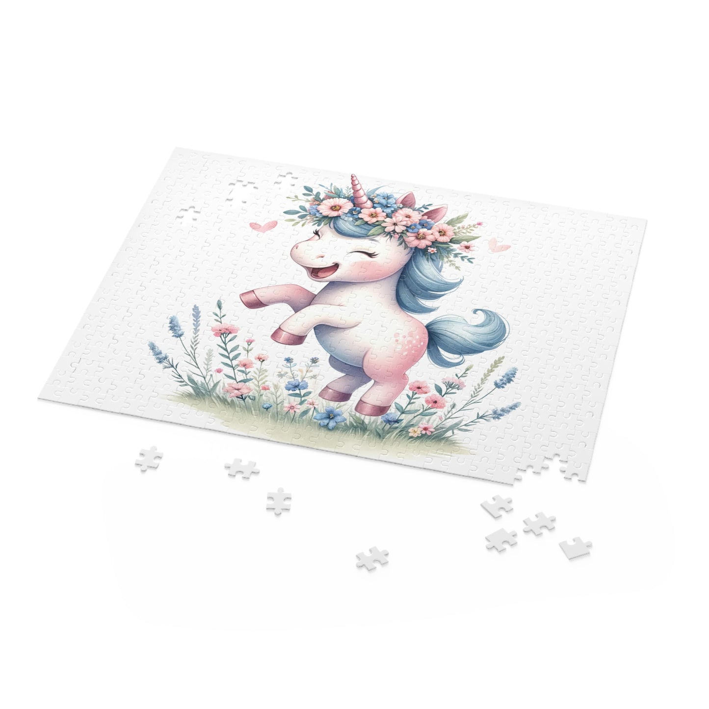 Personalised/Non-Personalised Puzzle, Unicorn (120, 252, 500-Piece)