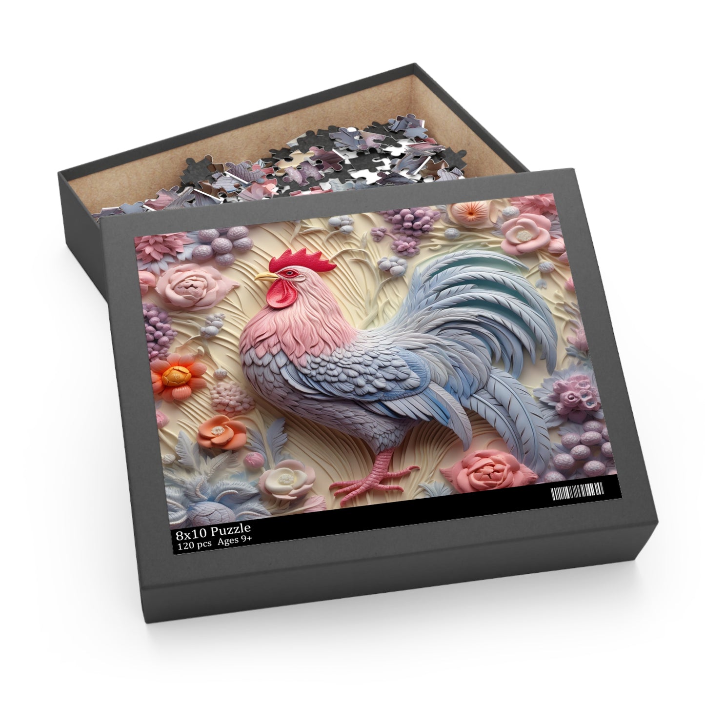 Personalised/Non-Personalised Puzzle, Chicken/Rooster (120, 252, 500-Piece)