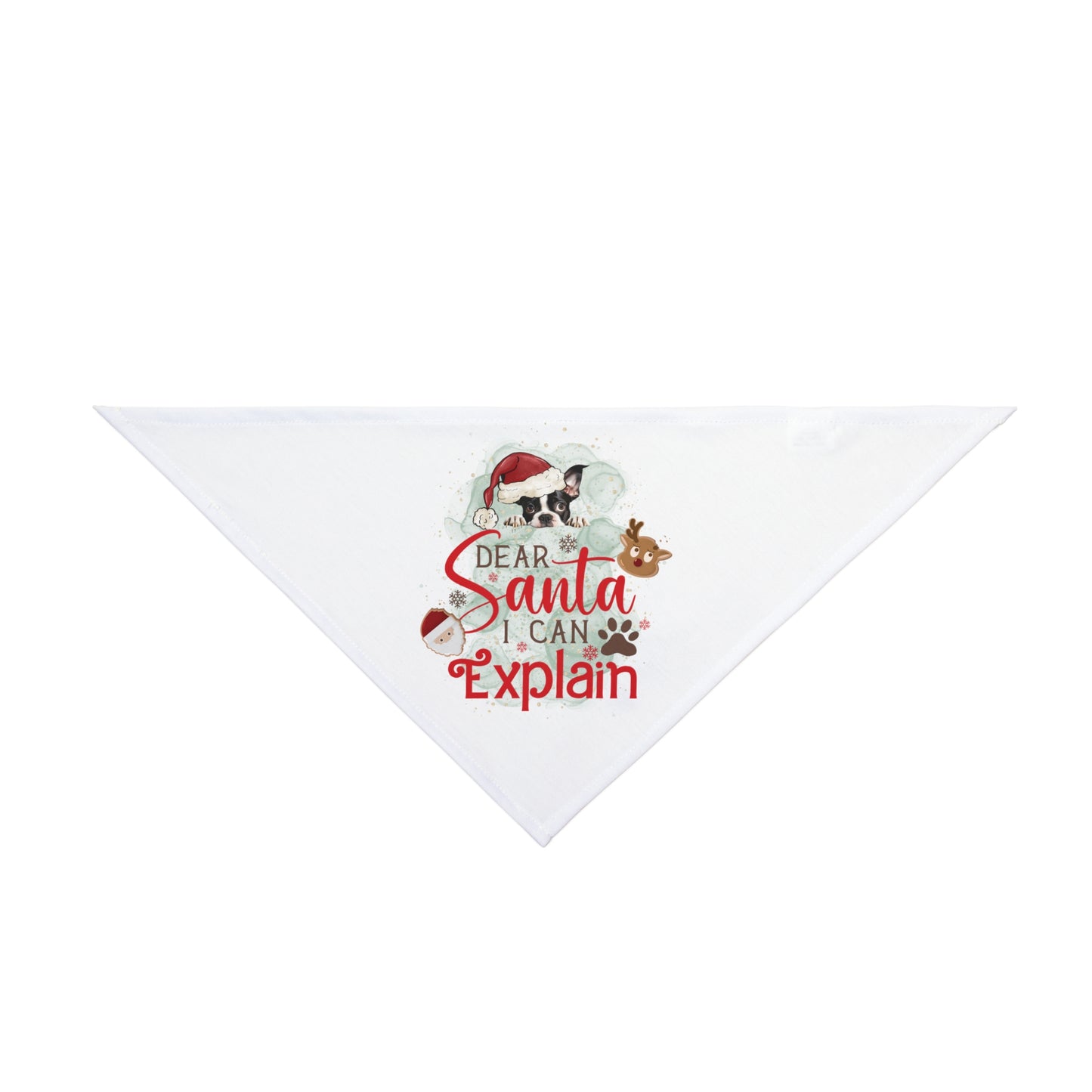 Bandana, Dear Santa I can Explain, Christmas Pet Bandana