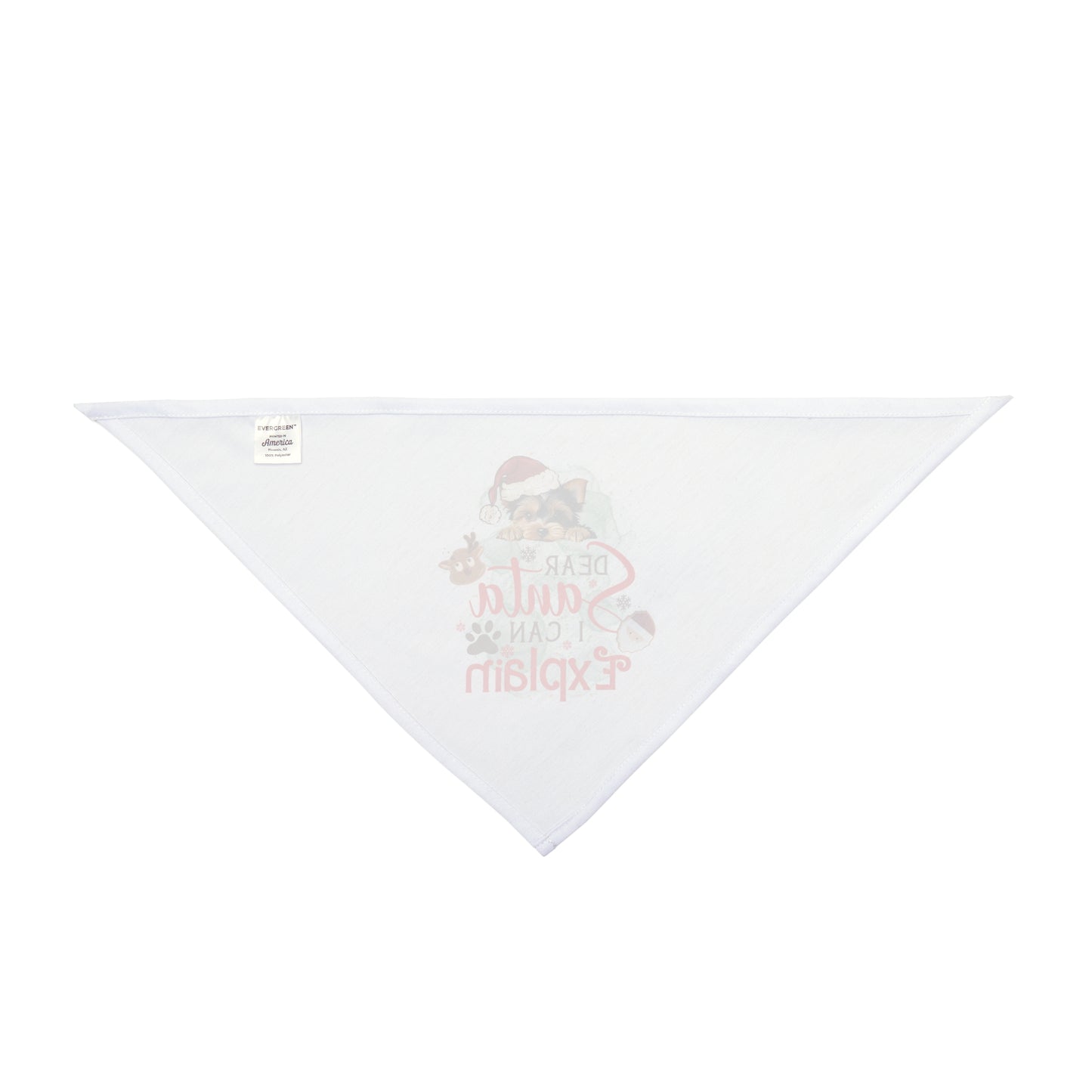 Pet Bandana, Dear Santa I can Explain, Christmas Pet Bandana