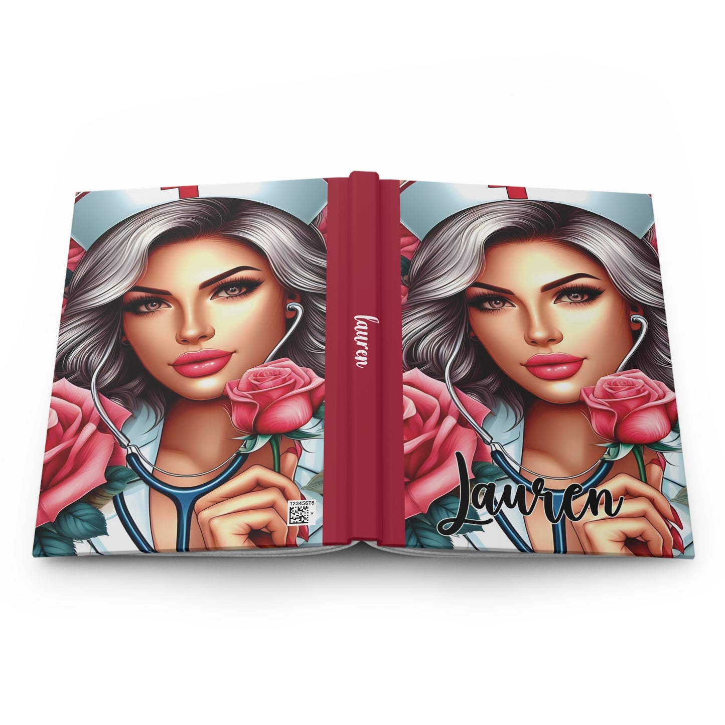 Personalised Hardcover Journal Matte, Nurse, awd-1438