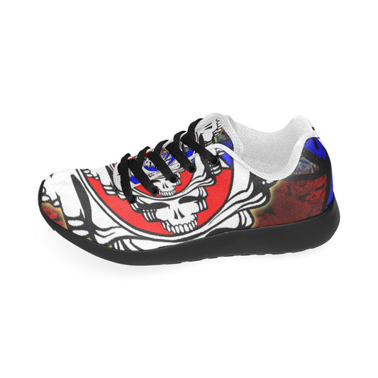 skulls-psychedelic-the-grateful-dead-HD-wallpaper Women’s Running Shoes (Model 020)