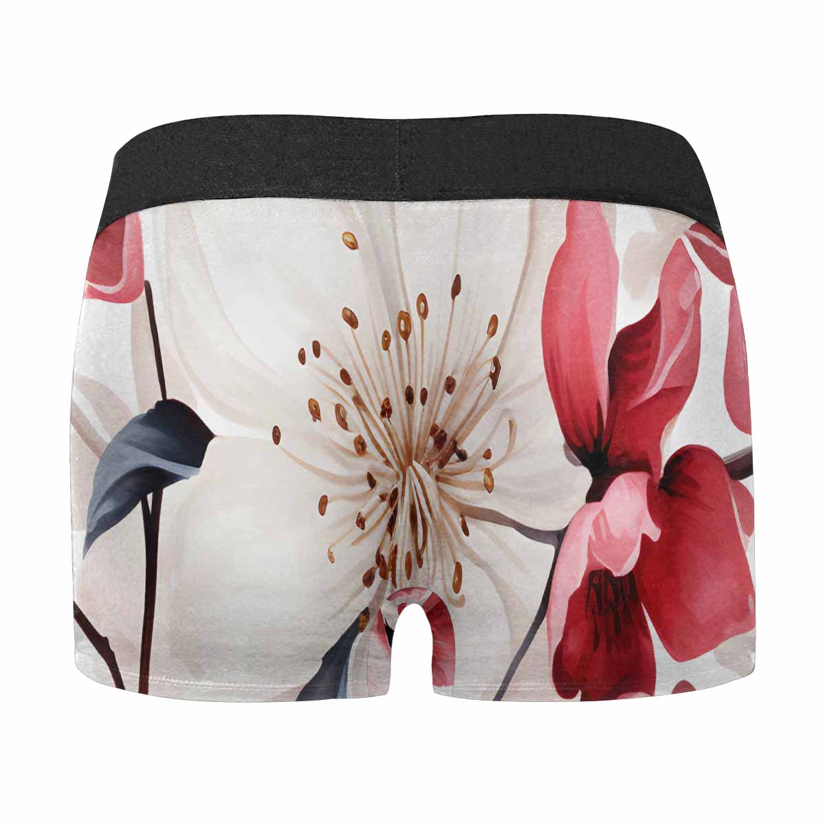 Pink Floral AUS Men's Boxer Briefs (Made In AUS)