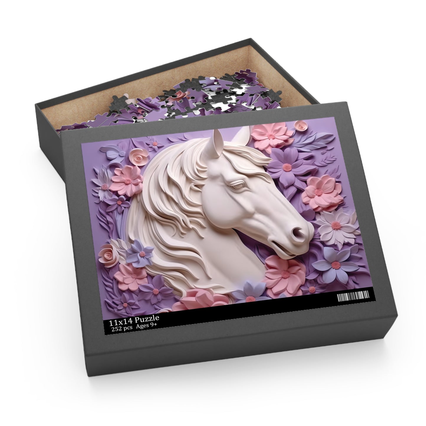 Personalised/Non-Personalised Puzzle, Horse (120, 252, 500-Piece)