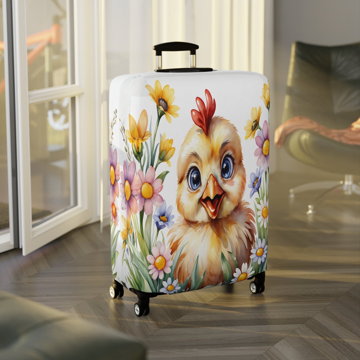 Luggage Cover, Chicken/Rooster, awd-301