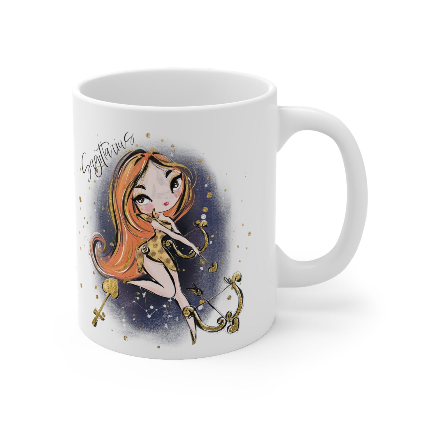 Zodiac Sign, Sagittarius, Ceramic Mug 11oz