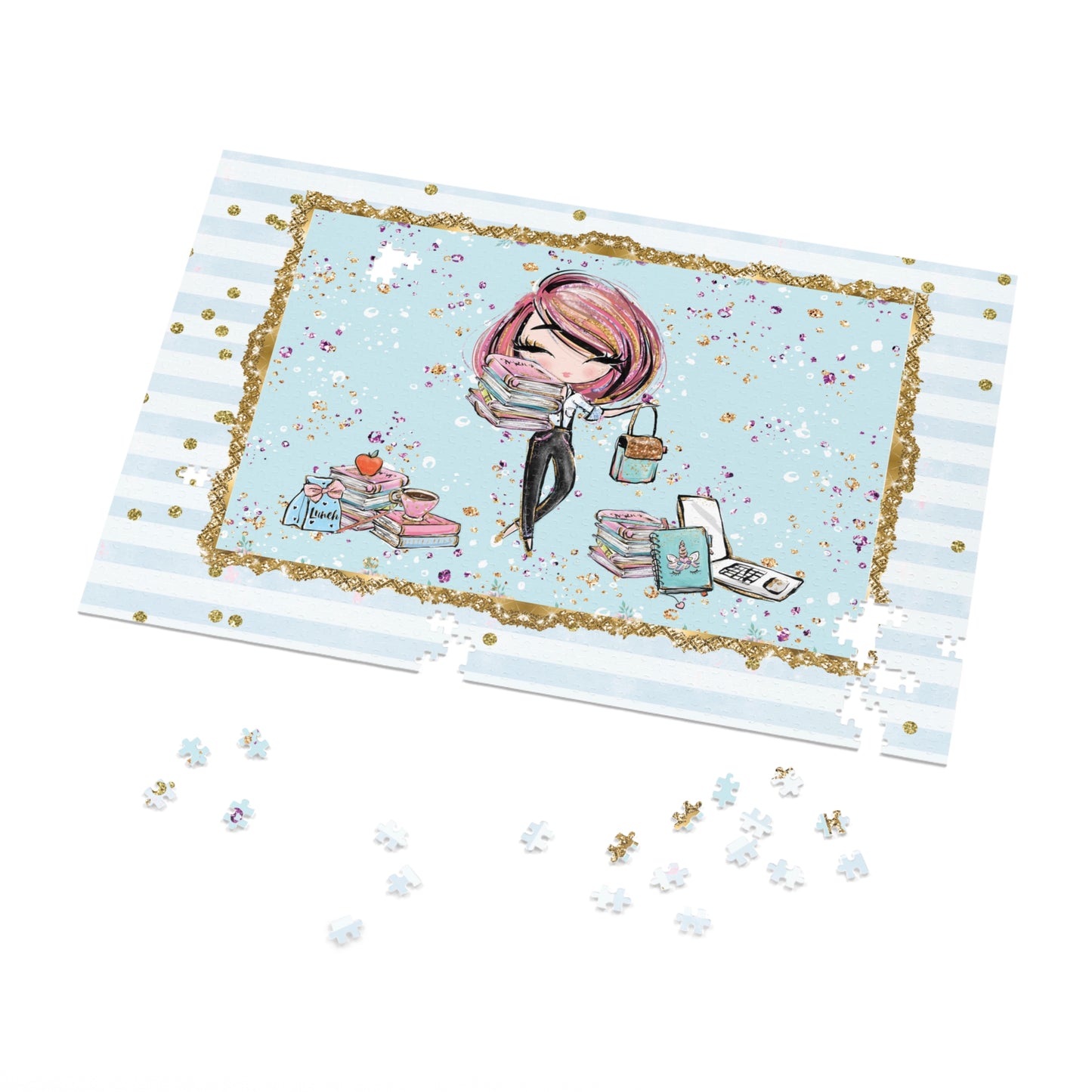 Jigsaw Puzzle, Teacher, Personalised/Non-Personalised (30, 110, 252, 500,1000-Piece)