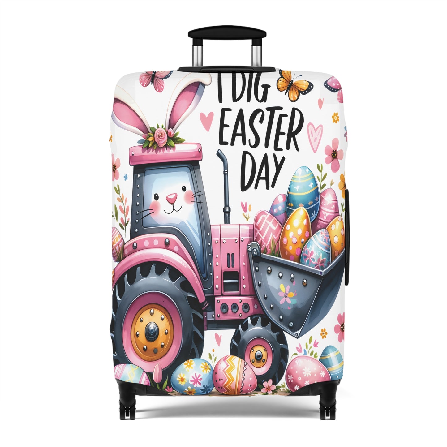 Luggage Cover, Easter, Bobcat, I dig Easter, awd-1073