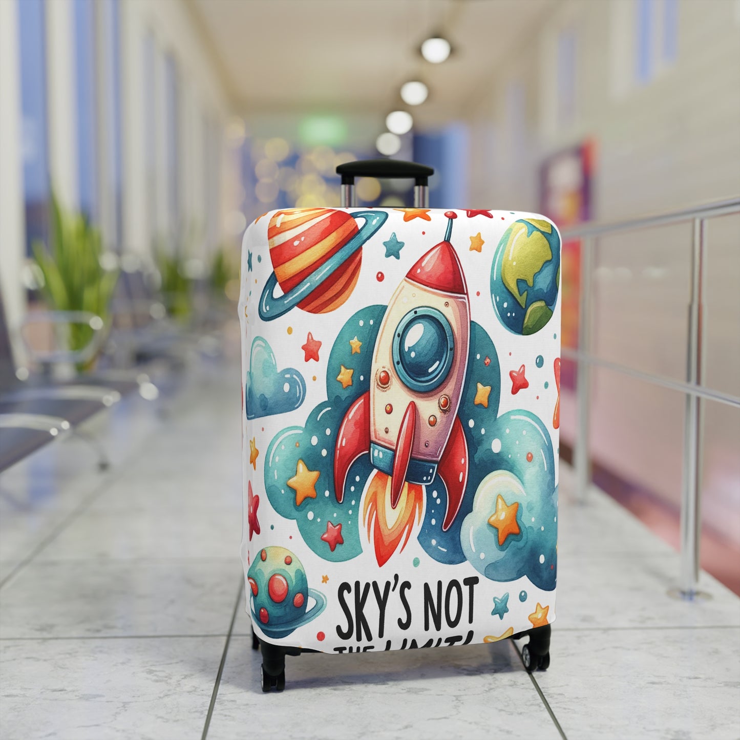 Luggage Cover, Rocket, Sky's not the Limit, awd-340