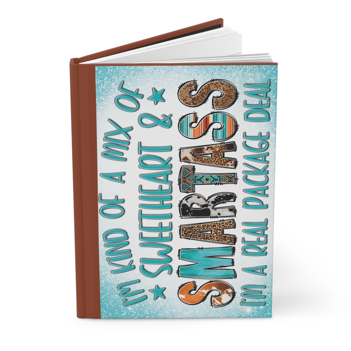 Personalised Hardcover Journal Matte, Mix of Sweetheart and Smartass, awd-1730