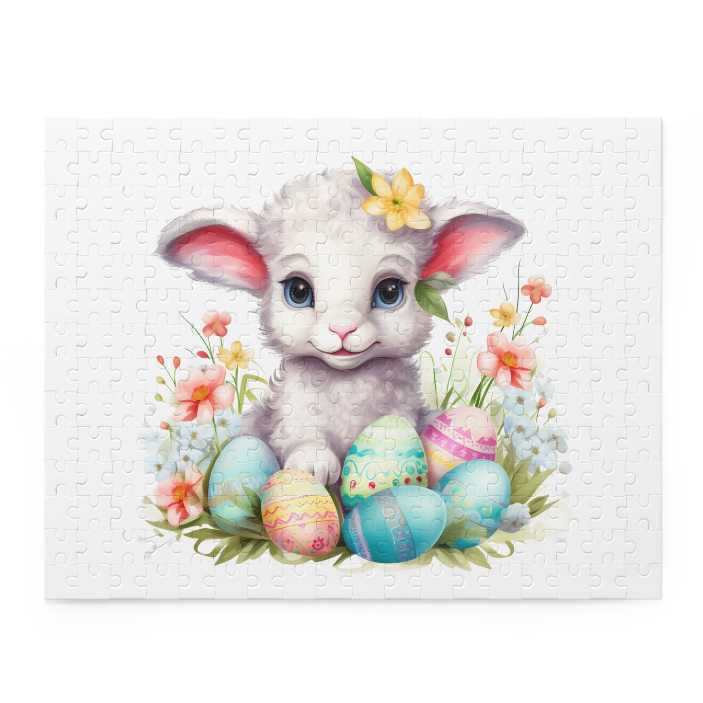 Personalised/Non-Personalised Puzzle, Easter, Lamb (120, 252, 500-Piece)