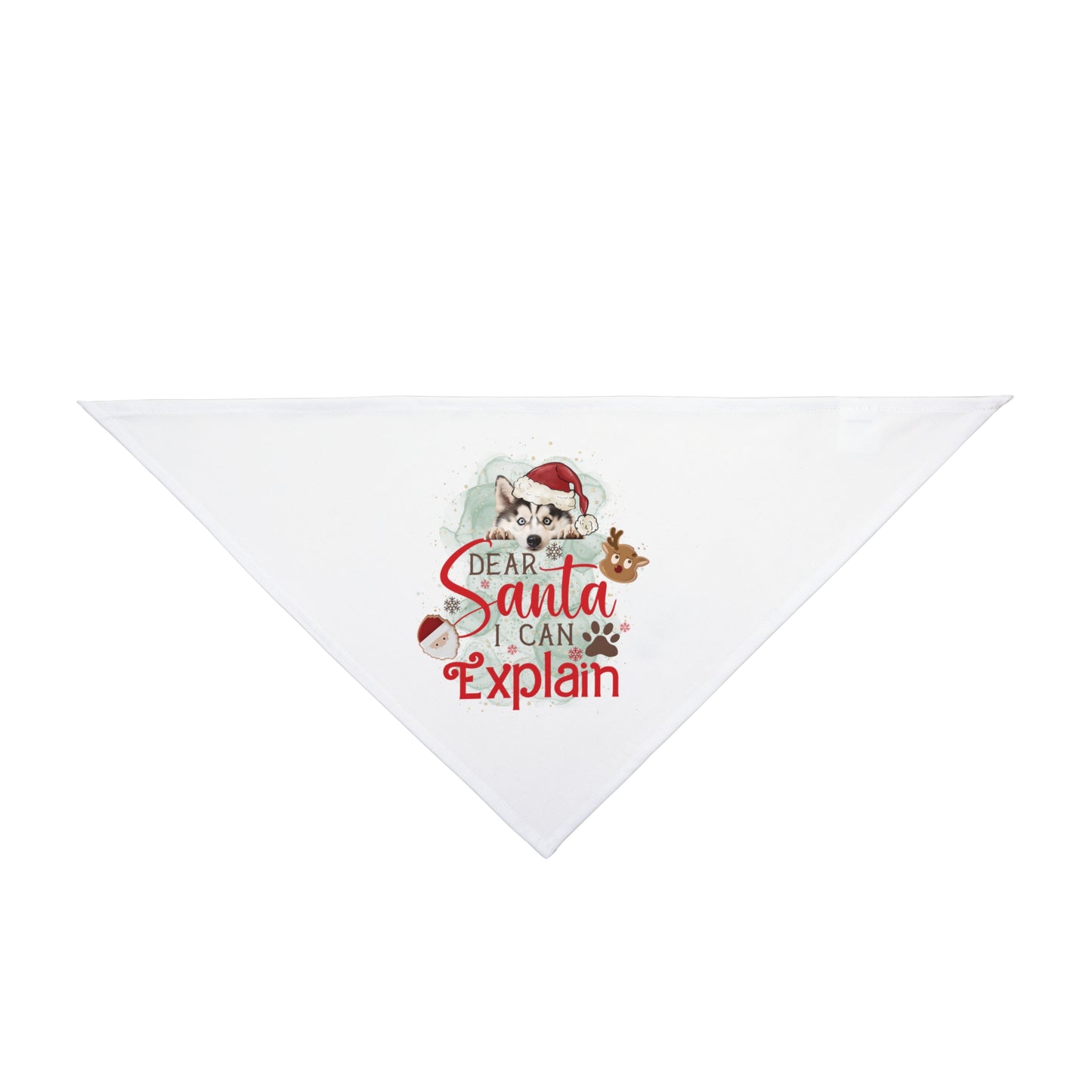 Bandana, Dear Santa I can Explain, Christmas Pet Bandana