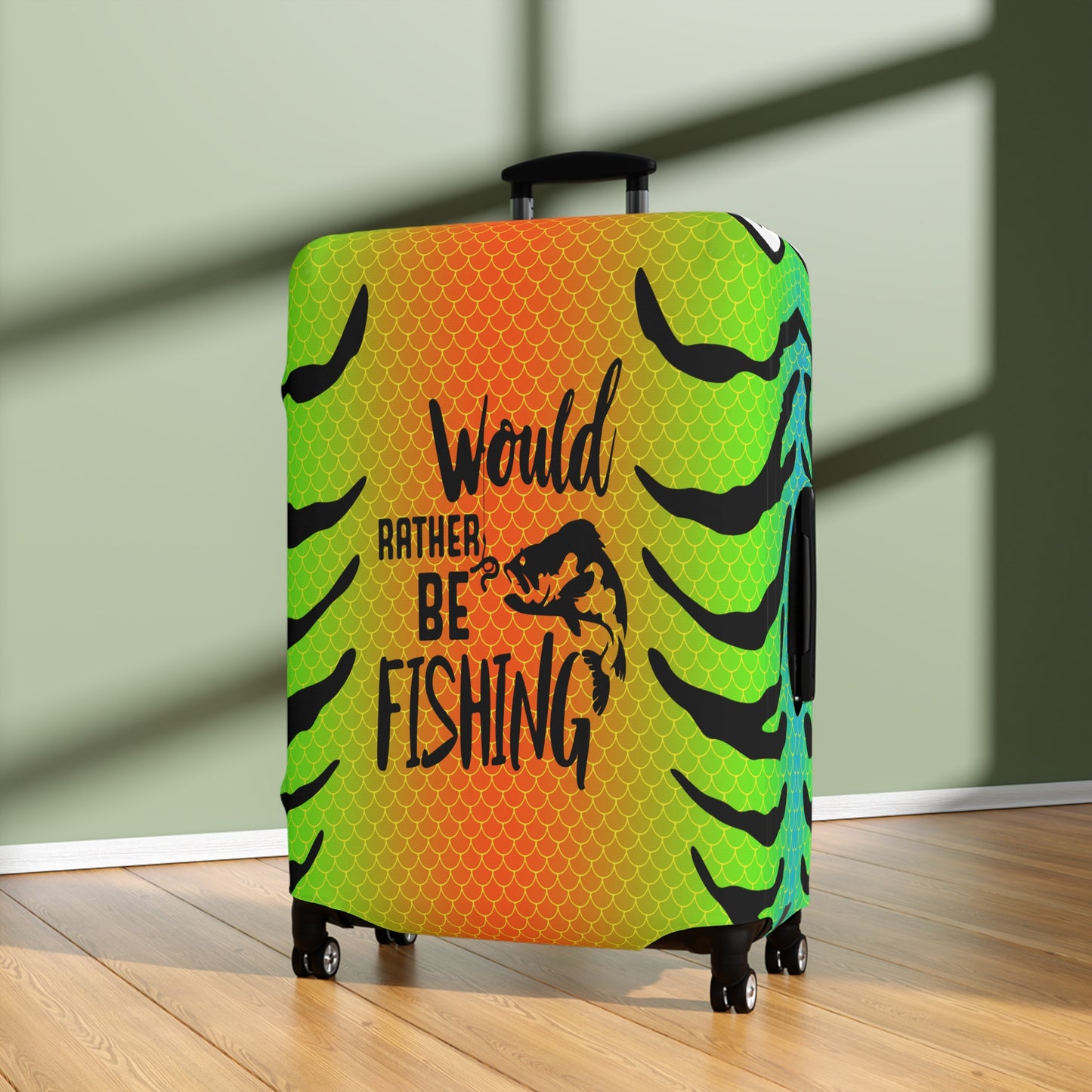 Luggage Cover, Would rather be fishing, awd-3109