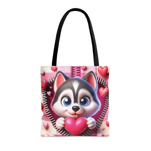 Tote Bag, Cute Dog, Personalised/Non-Personalised Tote bag